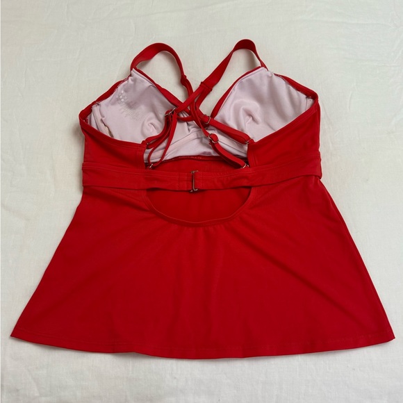 TITLE NINE ORANGE - RED METIS UNDERWIRE
TANKINI TOP SIZE 34D SUMMER BEACH RESORT - Picture 12 of 13